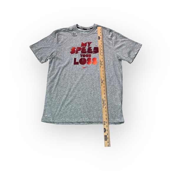 Mens Nike Running Dri-Fit Cotton Tee Shirt - Large - 556262-063 - Picture 4 of 4